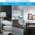 thumbnail image 3 of 2 Pack A21 3 Way LED Bulb, 3-way Light Bulbs, E26 Base for Table Lamp, Bedside Lamp, 5000K Daylight, 3 of 7