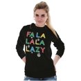 thumbnail image 4 of Funny Christmas Fa La La La Lazy Plus Size Long Sleeve Graphic Tee Shirt Brisco Brands 3X, 4 of 5