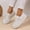 White, variant on YOUYEDIAN Loafers for Women Fashion Slip On Comfortable Strap Design Flats Versatile Casual Round Toe Walking Shoes