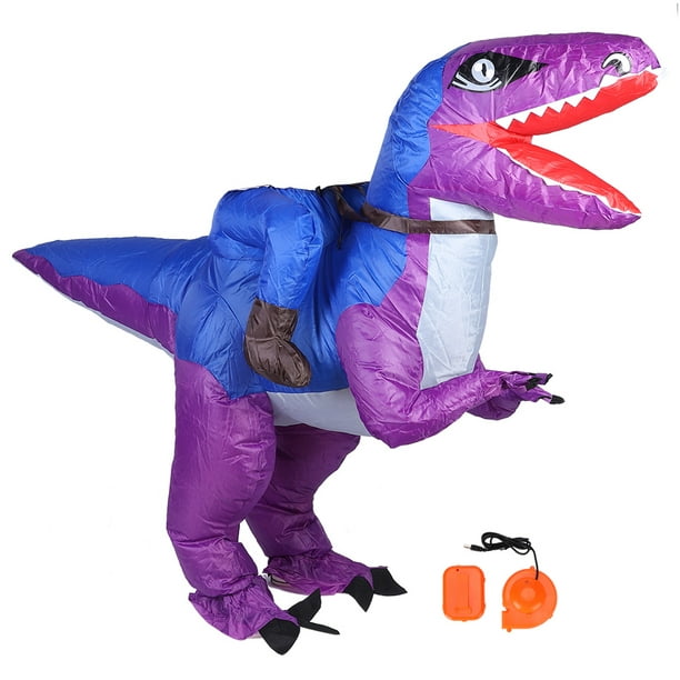 Mignon adulte gonflable dinosaure costume costume air ventilateur