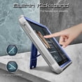 thumbnail image 5 of Fintie Shockproof Case for Samsung Galaxy Tab A7 Lite 8.7 inch 2021 Model (SM-T220/T225/T227), Tuatara Rugged Unibody Hybrid Full Protective Bumper Kickstand Cover w/Built-in Screen Protector, Navy, 5 of 10