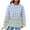 Light Blue-Sweatshirts, variant on AGWOLF Waffle Knit Hoodies for Women Preppy Striped Long Sleeve Sweatshirt Trendy Drawstring Athletic Pullover