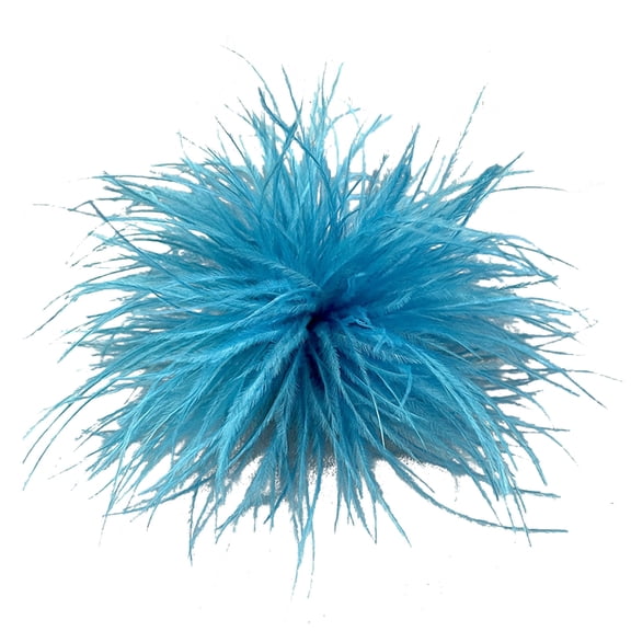 WINDLAND Ostrich Brooch Scarf Clip Brooches Lapel Pins Dress Accessories Corsage Pins Brooch Ostrich Lapel Pins Jewelry Accessory Brooch Women Fashion Lapel Pins Hat Accessories Ostrich Material