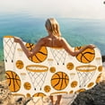 thumbnail image 6 of Moocorvic Microfiber Beach Towel 30''x60'' Basketball Soccer Prints Lightweight Summer Towels for Swimming Pool(Sports Series), 6 of 8