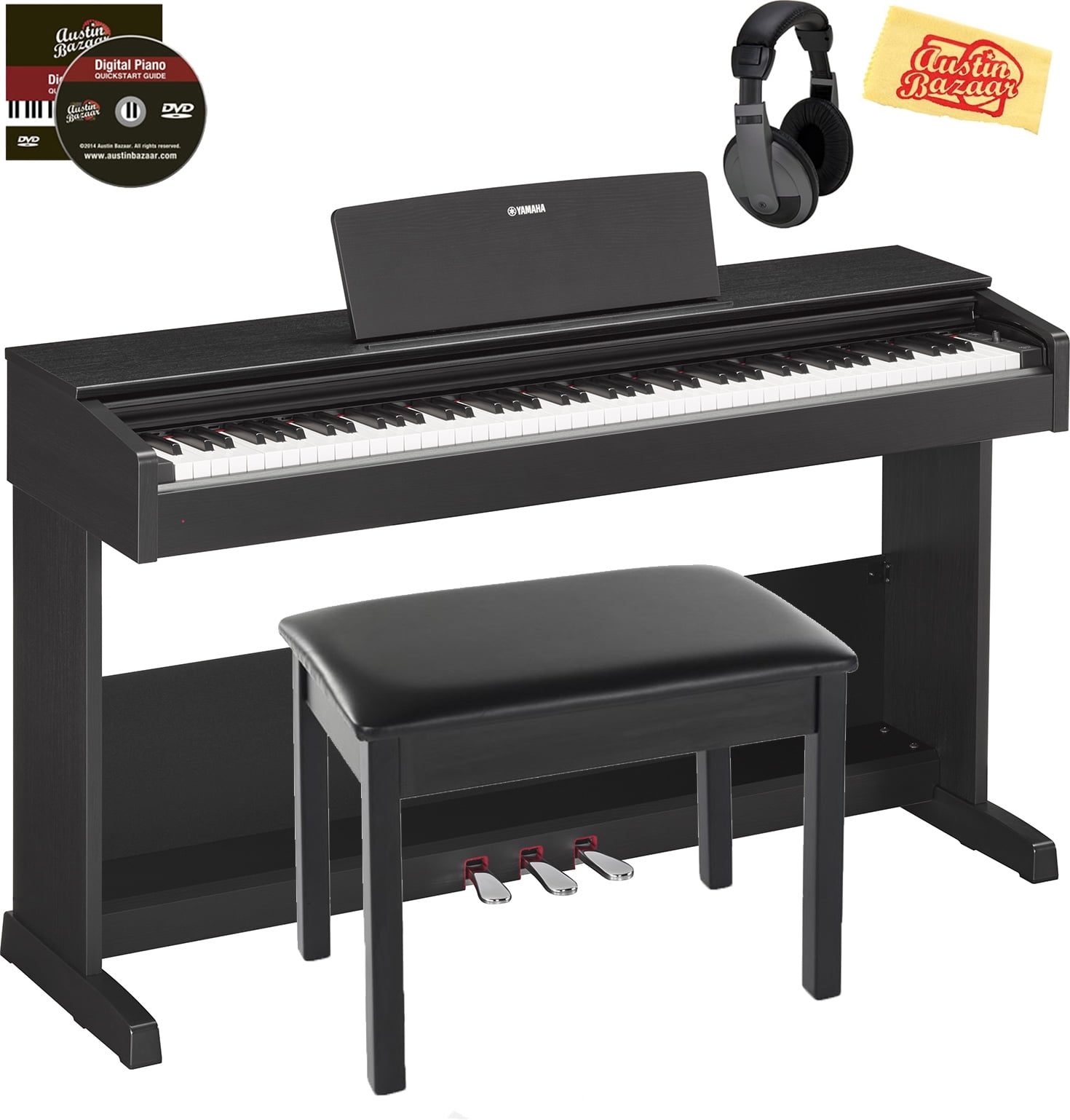 Yamaha Arius YDP103 Console Digital Piano Black w/ Headphones