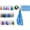 Flamingo Blue Palms, variant on Scale Wear Design Magnetic Microfiber Waffle Golf Towel – Large 16"x24" Clean Golf Club Ball Magnet Clip to Hang on Bag Cart Strong Premium Strength Ultra Absorbent Gear Ghost Men (Heathered Black)
