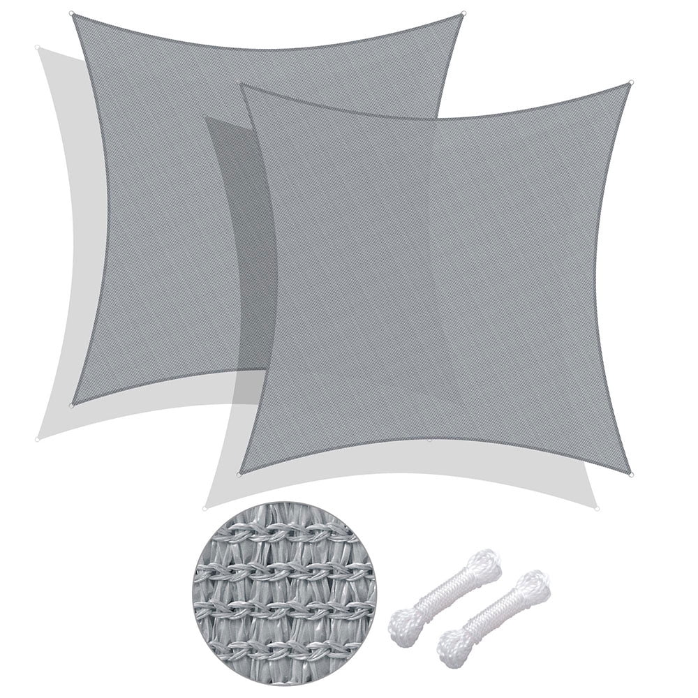 LAGarden 16x16 ' 95 UV Block Square Sun Shade Sail Outdoor Patio Pool