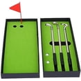 thumbnail image 1 of Juego de bolígrafos de golf, mini bolígrafo de escritorio con pelota de golf, juego de regalo, mini juegos de escritorio que incluyen putting green, bandera, 3 palos de golf, bolígrafos y 2, 1 of 5
