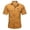 Yellow, variant on Migroa Mens Short Sleeve Button Down Shirts Work Casual Button up Relaxed Fit Summer Shirt with Two Pockets Black L