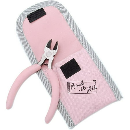 Bind-It-All Wire Cutters with Pouch, Pink