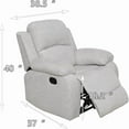 thumbnail image 2 of Microfiber Living Room Furniture Set Reclining Sofa Set Loveseat Furniture Sets in Living Room Sofa Recliners (Chair, Grey), 2 of 12