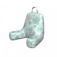thumbnail image 1 of Turquoise Reading Pillow Cover, Flowers Butterflies Leaves Pattern Springtime Romantic Design Nature, Unstuffed Printed Bed Rest Case from Soft Fabric, Small, Turquoise Seafoam Pearl, by Ambesonne, 1 of 4