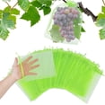 thumbnail image 2 of Nrdde 50pcs 20 x 30cm Fruit Protection Mesh Bags Large Green Organza Bags Garden Plant Protection Mesh Bags Grape Storage Drawstring Mesh Bags Insect Bird Barrier Bags Light Green, 2 of 5