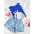 thumbnail image 3 of White Dreaming Unicorn  Head T-Shirt Toddler -Image by Shutterstock,  5 Toddler, 3 of 4