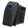 thumbnail image 4 of Interruptor de Balancín a Prueba de Agua, Alternativa de Balancín de Bote Azul Retroiluminado para Camiones Suv de Yates de Vehículos de 12-24V, 4 of 7