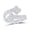 White, variant on 10K White Gold Round Diamond Quatrefoil Cuff Band Nicoles Dream Collection Ring 1cttw