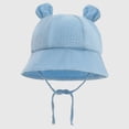thumbnail image 4 of hengsof Baby Bucket hat Cute Infant Fashion Solid Color Sun Hat UPF 50+ Sun Protection Summer Girls Boys Hats, 4 of 4