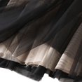 thumbnail image 4 of Jdlsppl Women's Pleated Tulle Skirt Mesh Skirt Fall Tulle Fitted Summer Basic Cotton Soft Calf Length Layered Khaki Small-X-Large, 4 of 4