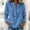 *Blue, variant on ClodeEU Women's Linen Blend V Neck Long Sleeve Button Shirt ,Loose Fit Casual Blouse Blue,Womens Plus L
