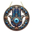 thumbnail image 1 of Mano Patrón de ventana Ornamento colgante de 20x20 cm Acrílico plano 2D multifuncional con cuerda para salas de estar decorativas, 1 of 7