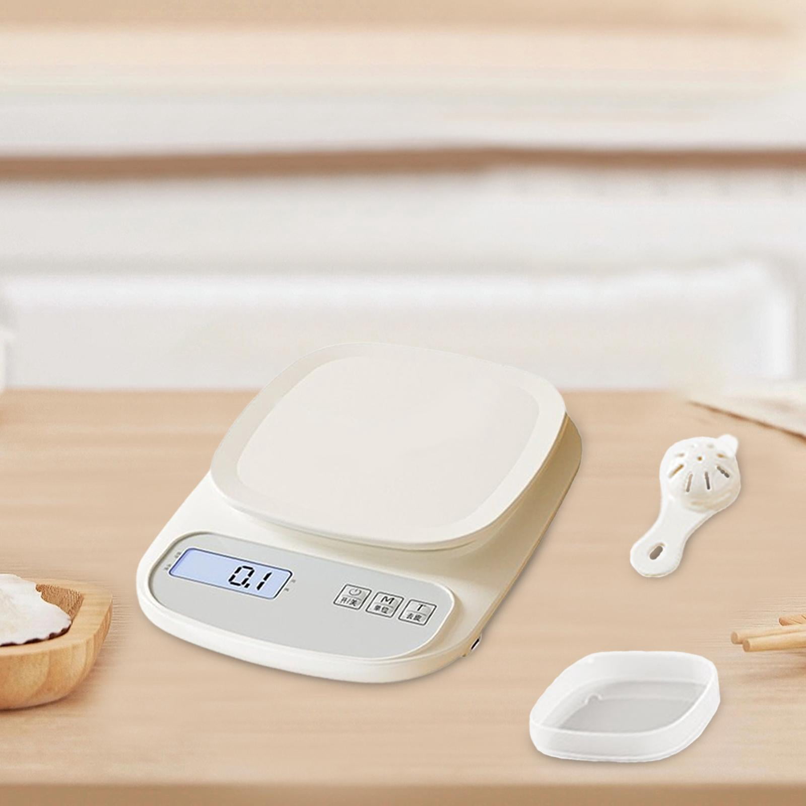 Baoblaze Food Kitchen Scale,Digital Scale Pocket Small Plate,Food Meat Scale,Food Coffee Scale for Food,ing,Cooking,Meal Prep 5KG