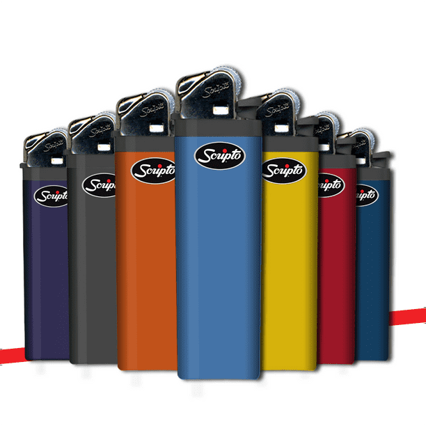 Scripto Views, Adjustable Flame, Pocket Lighter, Multi-Color