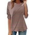 thumbnail image 2 of Neewe Womens Long Sleeve Shirts Round Neck Tops Basic Tops Fall Outfits Fashion Clothes 2025, 2 of 7