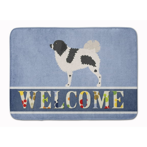 Wetterhoun Frisian Water Dog Machine Washable Memory Foam Mat Blue