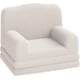 thumbnail image 1 of Para niños 2-in-1 couch: comfy para niños pequeños couch converts to lounger, foam chair con soft sherpa, beige crown grande, ideal para gift para girls y boys, 1 of 7