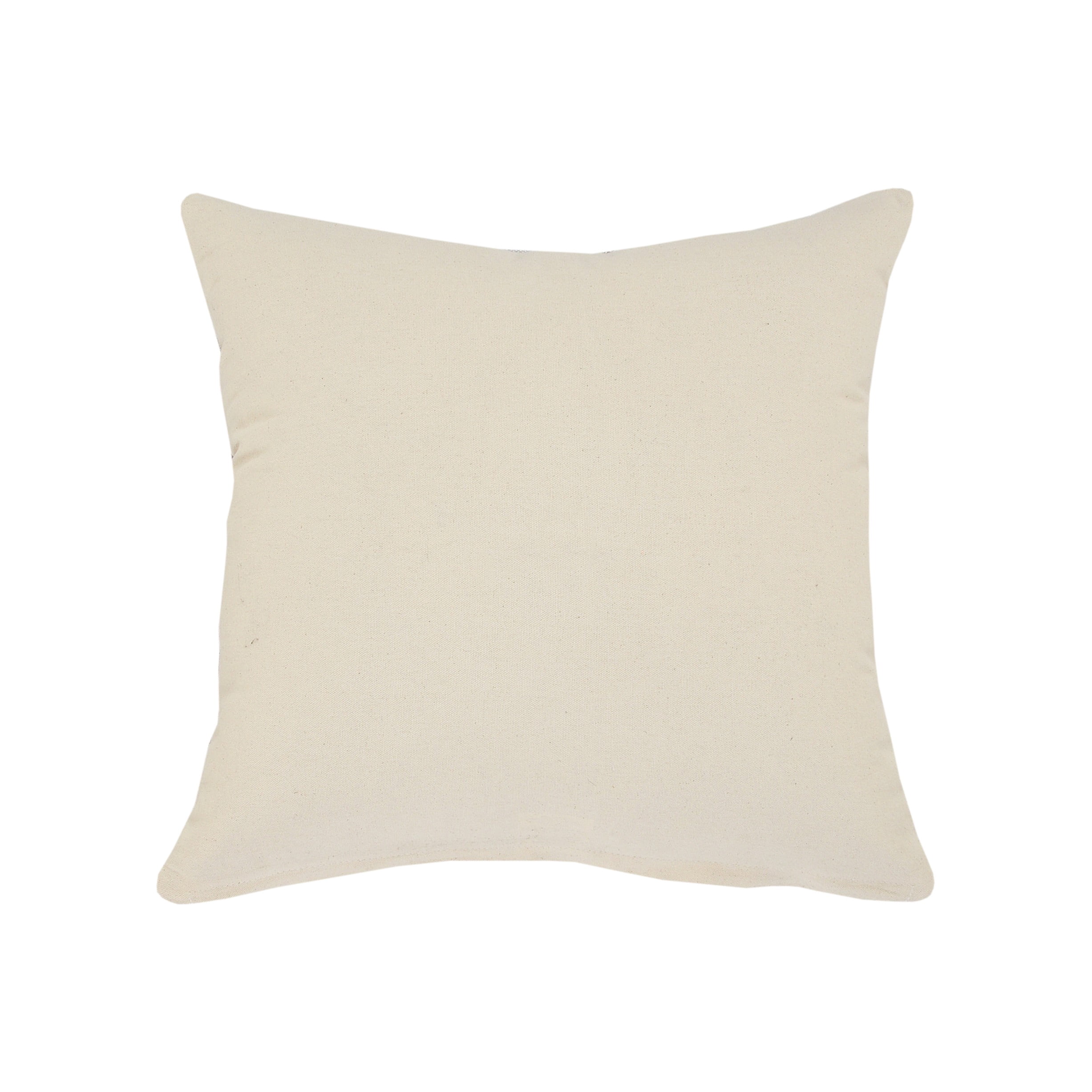 LR Home Sariyah Set of 2 Dusty Blue/White Shag Striped Over-tufted Cotton Adult Decorative Throw Pillow