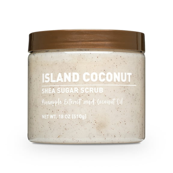 Equate Shea Sugar Scrub, Island Coconut Scent, 18 oz