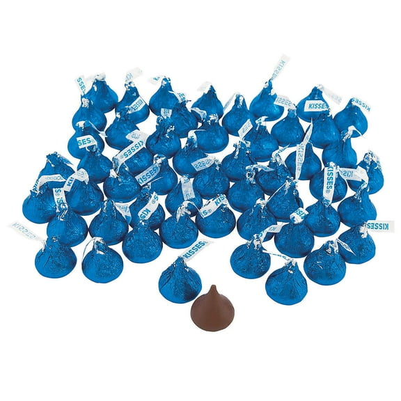 Hershey’s® Kisses® Blue Chocolate Candy, 400 Pieces, 4 lb Bulk Pack