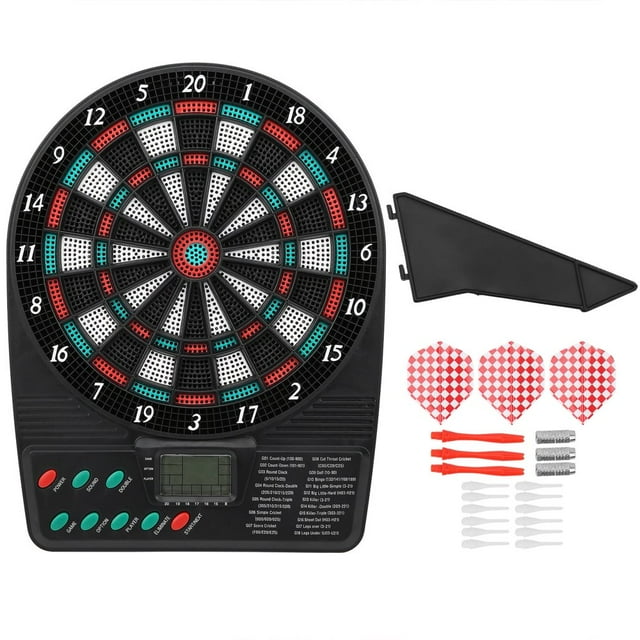 MesaSe Electronic Dart Board Game Electronic Dart Board Game Set LCD Display Auto Scoring Dart Board Game Set Professional Dart Board Set For Game Rooms