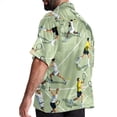 thumbnail image 3 of Tennis Men's Short Sleeve Printed Button Down Hawaiian Beach Shirts, 3 of 6