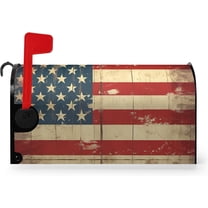 Mailbox Covers Magnetic Standard Size 21x18 Inch, American Flag Mailbox Cover, 4th of July Patriotic Post Letter Box Cover