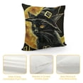 thumbnail image 4 of YINGXI Halloween Pillow Covers, Witch Hat, Halloween Pillow Decorative Throw Pillow Case Fall Throw Pillow Decorations Couch Cushion Covers Decor 20x20in, 4 of 5