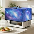 thumbnail image 4 of FOR U DESIGNS Galaxy Pattern Microwave Oven Dust Cover Dustproof Shield For Countertop Appliances Washable Microwave Dust Covers Protector with Top Handle-S, 4 of 8