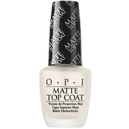 OPI Nail Lacquer, Matte Top Coat, Clear Nail Polish, 0.5 fl oz