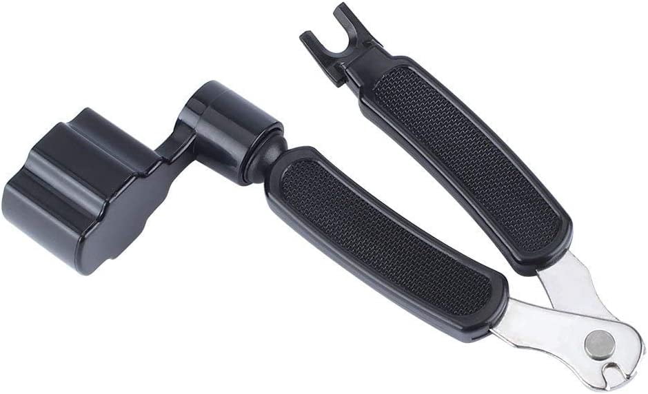 Outil de Guitare Multifonction 3-en-1, Enrouleur de Cordes, Coupe-Cordes et Extracteur