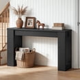thumbnail image 2 of HOOBRO Console Table with 2 Open Side Shelves, Black, 2 of 7