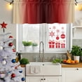 thumbnail image 5 of Dark Red Yellow Ombre Curtain Valances for Windows, Kitchen Valance Window Treatments Panel 2 Pack, Farmhouse Modern Gradient Art Rod Pocket Short Curtains for Bathroom Bedroom 42 x 12 Inch, 5 of 8