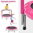 thumbnail image 5 of Topcobe 36 Inch Kids Trampoline Mini Rebounder with Full Covered Handrail, Outdoor Kids Trampoline, Pink, 5 of 9