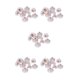 thumbnail image 1 of Respaldos de aretes Qarigey 100 pares con almohadilla de goma perforada dorado plateado oro rosa, 1 of 4