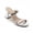 Silver, variant on Women’s Strappy Block Heel Mule Sandals Open Toe Slip-On Dress Sandals Fashion Mid Heel Summer Shoes for Party, Office, Wedding & Casual Wear