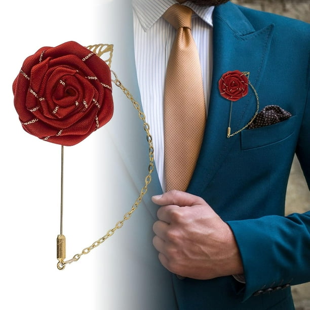 Huture Broche De Traje Para Hombre Con Cadenas Y Hebilla Para Decoración De Cuello De Camisa De Hombre