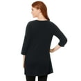 thumbnail image 2 of Woman Within Plus Size Perfect Three-Quarter-Sleeve Scoopneck Tunic, 2 of 6