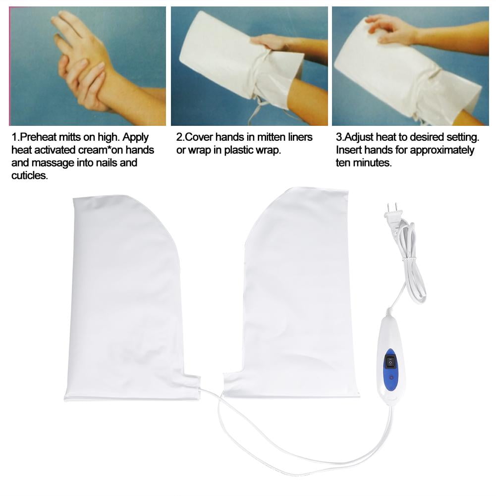 Herwey Therapeutic Heated Mitts for Paraffin Wax Therapy Manicure SPA