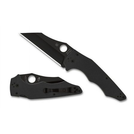 Spyderco Black G-10 Yojumbo Compression Lock S30V DLC Stainless Pocket Knife Knives