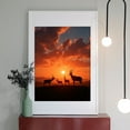 thumbnail image 2 of Diamond Art Kit for Adults, Sunset Antelope Silhouettes Diamond Painting for Adults Beginners, DIY Diamond Art Painting Kits, 5D Diamond Painting Crafts for Home Decor 12x16 Frameless, 2 of 7