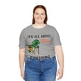 thumbnail image 4 of Amputee Humor TShirt “Turtle Finish Line V1” Crew Neck Funny Shirt, 4 of 5